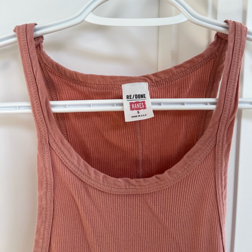Re/done x Hanes Ribbed Tank - Picture 7 of 12